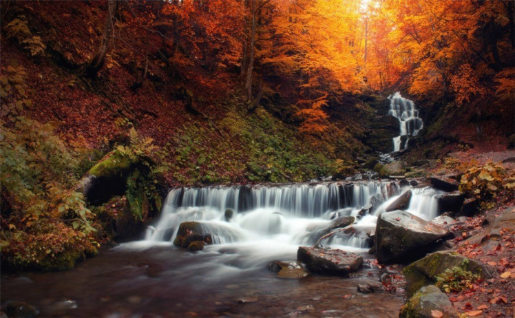 водоспад Шипіт восени