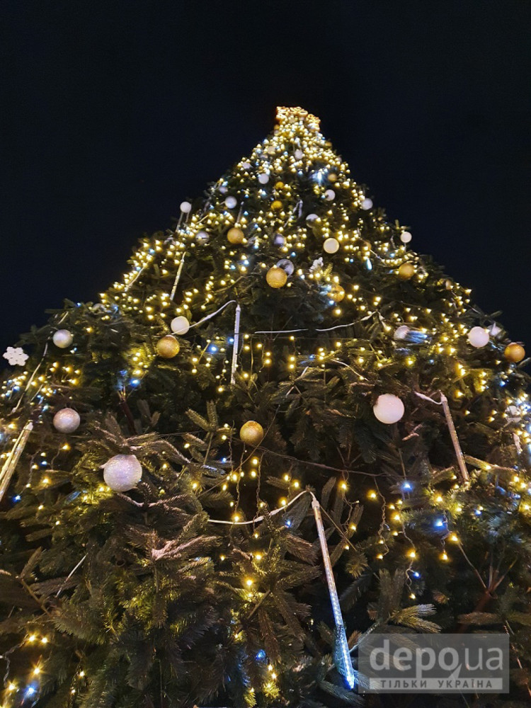 В Ужгороде впервые установили искусственную новогоднюю елку